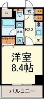 グランルージュ栄 Ⅱ【2階】の間取り