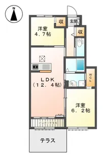 ソラーナ向田【1階】の間取り
