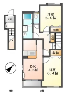 メイプル一色【2階】の間取り