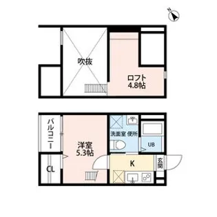 アクア鳴海【2階】の間取り