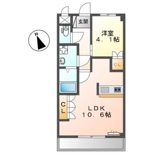 レジデンスヒルズカコⅡ【1階】の間取り