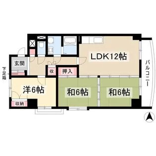 フォーブル日進【4階】の間取り