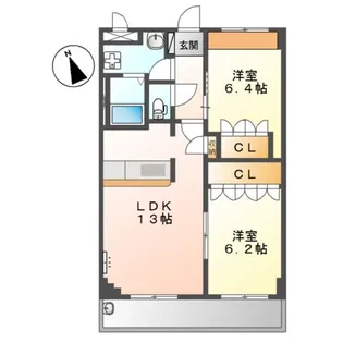 レジデンスヒルズカコⅢ【2階】の間取り