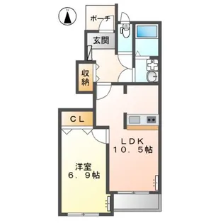 ハッピーライフ共和Ⅱ【1階】の間取り