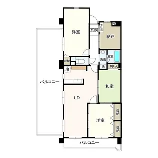 パラシオンJ・S【405号室】の間取り