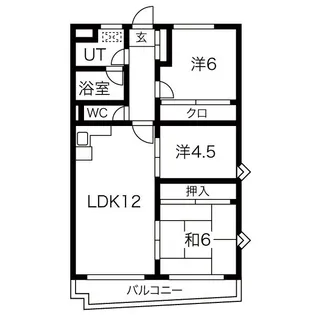 ロアール赤池【4階】の間取り