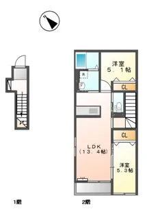高針台フルール【2階】の間取り