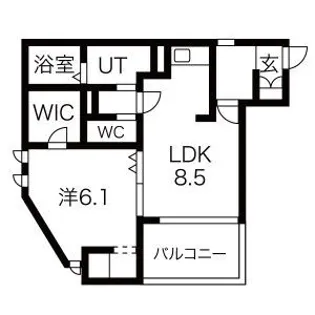 フラット大須【3階】の間取り