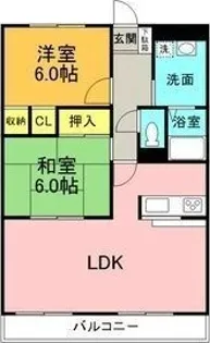 GRANDHILLS KAMINOKURA【3階】の間取り