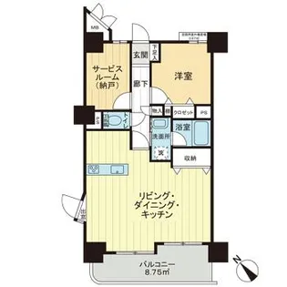 ライオンズシティ鶴舞【0604号室】の間取り