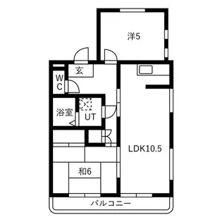 パークサイド今岡C棟【301号室】の間取り