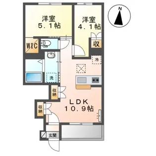 ボヌール【1階】の間取り