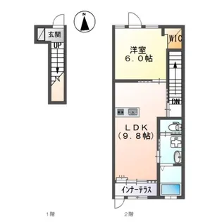 GNO.1 四方良【2階】の間取り