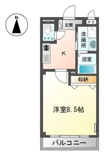 フルールにしの台【2階】の間取り