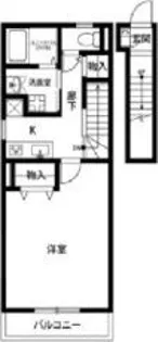 アンプルール リーブル クレッシェンド【2階】の間取り