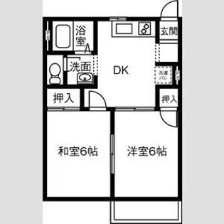 フレグランス多屋【102号室】の間取り