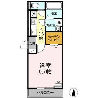ジェレ・ジェフ【3階】の間取り