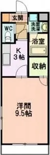 荒池シティーハウス【2階】の間取り