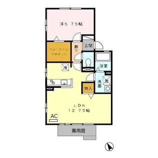 メイプルヒルズ D【1階】の間取り