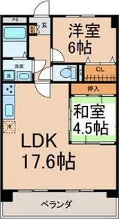 三幸マンション【1階】の間取り
