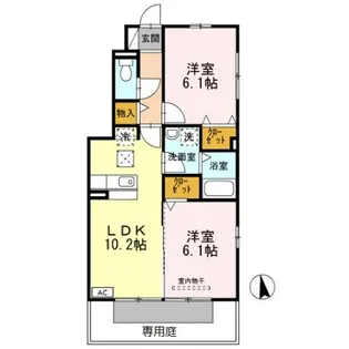 ルミエール A棟【1階】の間取り