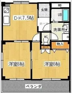 グランドゥール根崎【102号室】の間取り