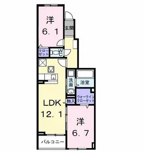 PEANUTS(ピ−ナッツ)【1階】の間取り