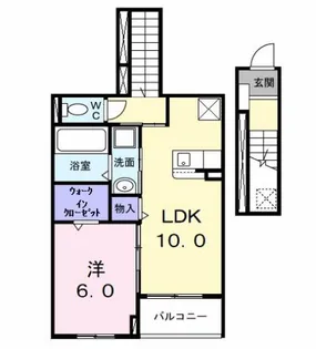PEANUTS(ピ−ナッツ)【2階】の間取り