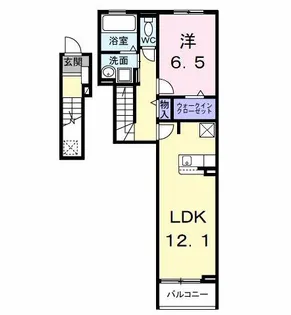 PEANUTS(ピ−ナッツ)【2階】の間取り