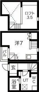 アコモ鳴海【D号室】の間取り