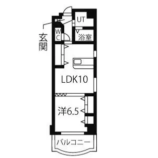 第13オオタビル【10階】の間取り