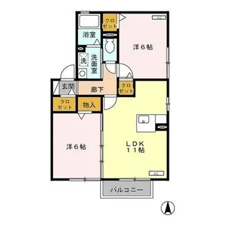 リモーネ A【2階】の間取り