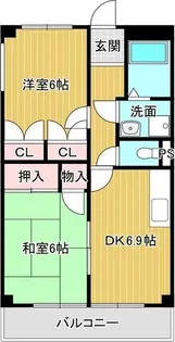 みどりハイム【1階】の間取り
