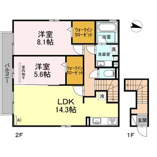 アーク クレール【2階】の間取り
