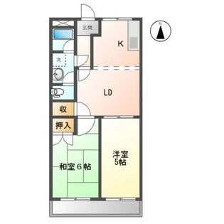 スカイメゾン大高A【2階】の間取り