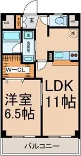 シャルマンヤマフク【4階】の間取り