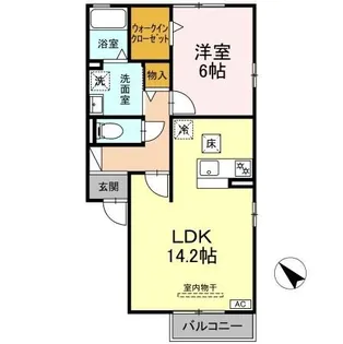 フィールド砂口【1階】の間取り