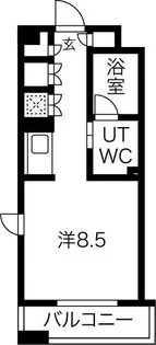 白川公園パークマンション【5階】の間取り