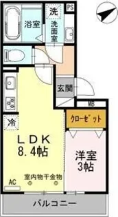 レグルス東刈谷【2階】の間取り