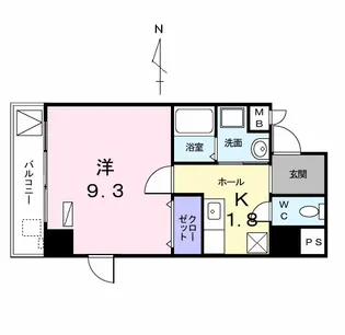 ベル アンジュ【8階】の間取り