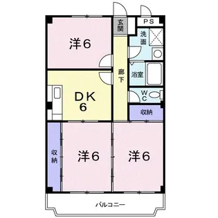 ファミール神明【3階】の間取り