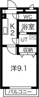 ラ・メール野並【2階】の間取り