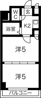 オアシス日向【1107号室】の間取り