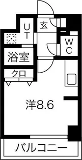 パルティール金山【8階】の間取り
