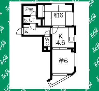 ラウムズ虹ヶ丘【2階】の間取り