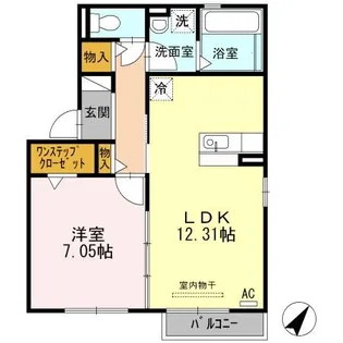 フィオレット A【2階】の間取り