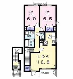 プラシード・カーサ Ⅰ【2階】の間取り
