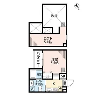 sofitel 鶴里【1階】の間取り
