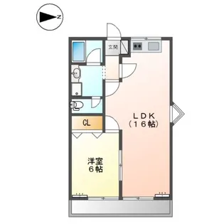 ソレイユ新舞子【2階】の間取り