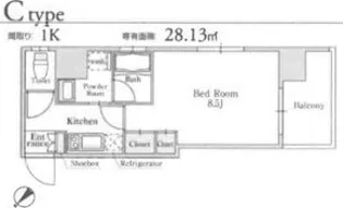 グランエターナ名古屋鶴舞【3階】の間取り